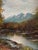 Mid Century Impressionist Landscape Oil Painting of the Sierra Nevada Mountain Range With Autumn Trees For Sale - Image 4 of 7