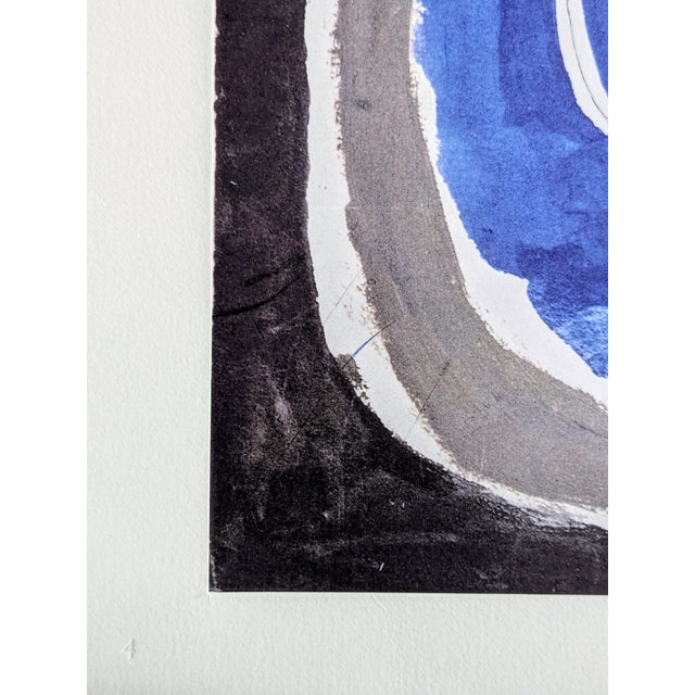 Modern Georges Braque, Face in Blue, Limited Edition Phototype, 1962 For Sale - Image 3 of 10