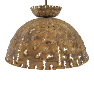 Tom Greene Brutalist Hanging Light by Tom Greene Circa 1960's For Sale