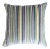 FirmaMenta Italian Blue Stripes Velvet Pillow For Sale