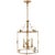 Diego Grande Classical Perching Bird Lantern in Gilded Iron Designer: Chapman & Myers Canopy: 5" Round Mounting: Chain...