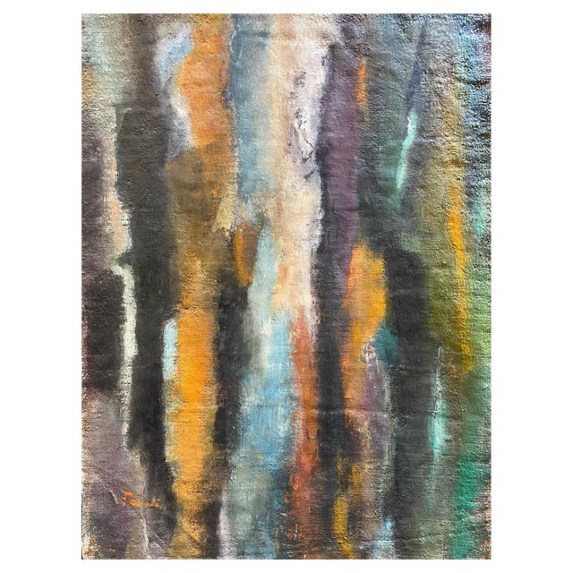 Gilbert Pauli, Juger, Oil on Burlap, 2002 For Sale