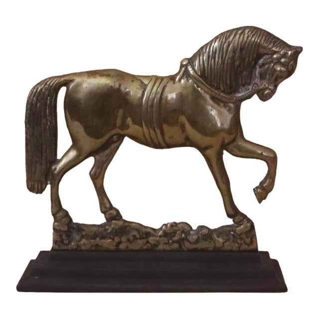 Brass Horse on Stand For Sale