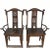 This 20 century high yoke back armchair has a back splat with nicely carved dear, crane, flowers on the branch and lilies...