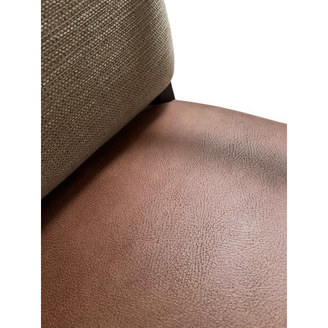 Vintage Ralph Lauren Style Upholstered High Back Armchair For Sale - Image 4 of 7