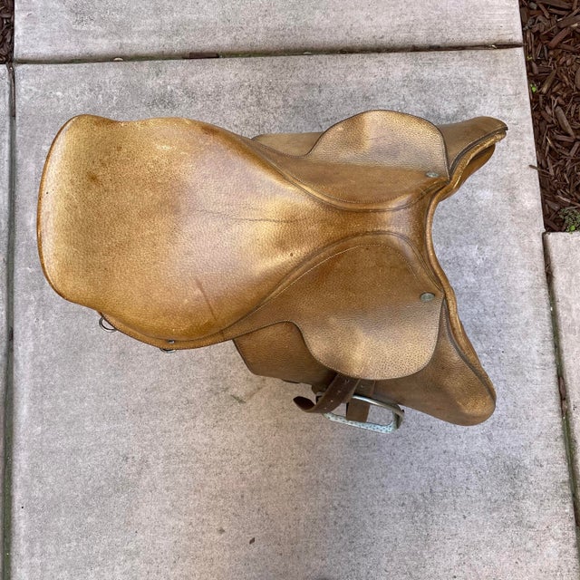 Hermès Brown Leather Horse Saddle Chairish