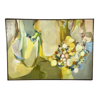 Abstract Oil on Canvas For Sale