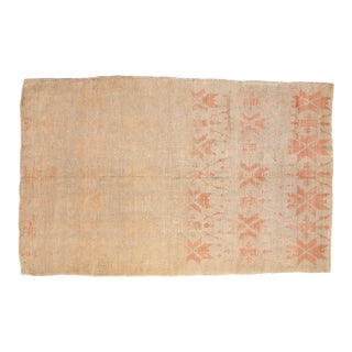 Vintage Distressed Oushak Carpet - 5' x 8'1" For Sale