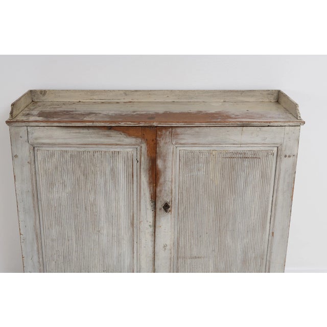 18th Century Swedish Neoclassic Light Grey Sideboard For Sale - Image 11 of 17
