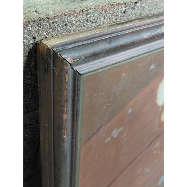 Framed Signed "Forgotten Performance" Oil on Board For Sale - Image 12 of 14