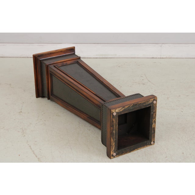 Theodore Alexander Metal Clad Display Pedestal Stand For Sale - Image 15 of 15