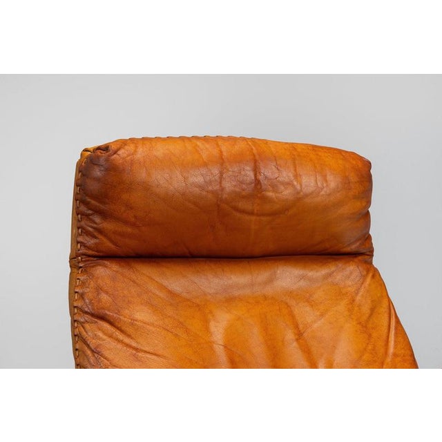 Vintage DS-31 High-Back Lounge Chair in Naturel Leather from de Sede, 1970 For Sale - Image 10 of 18