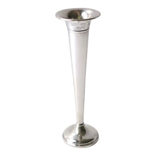 Sterling Silver Vase by Preisner For Sale