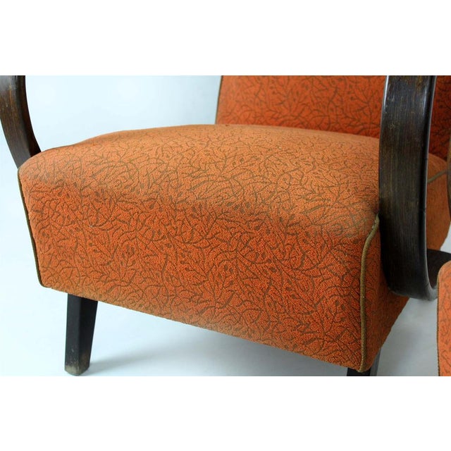 Wood Czech Bentwood Lounge Chairs by Jindřich Halabala for Up Závody, 1950s, Set of 2 For Sale - Image 7 of 18