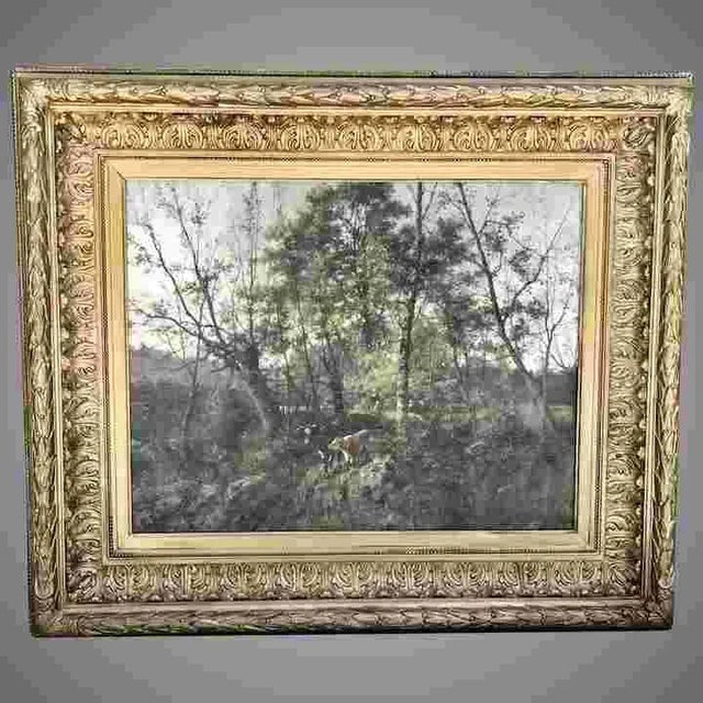 19th C. Charles Felix Edouard Deshayes Painting For Sale - Image 9 of 9
