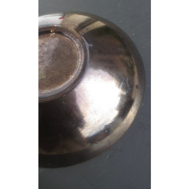 Ceramic Ceramic Metallic Glaze Bowl Circa 90s For Sale - Image 7 of 9