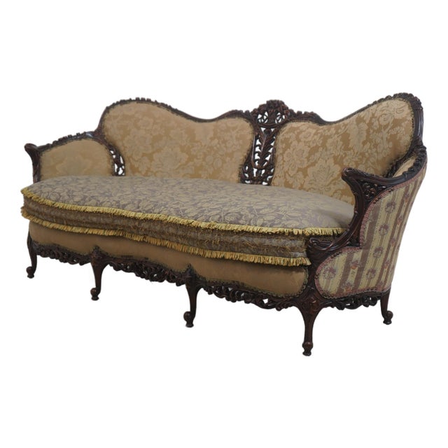 Ej Victor Carol Bolton Victorian Style Sofa For Sale
