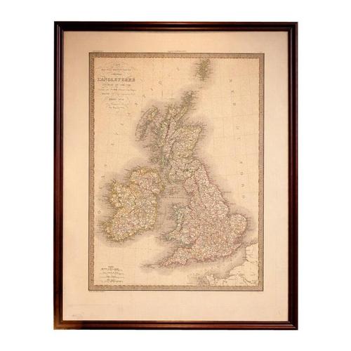 Antique Map of British Isles, England, Scotland & Ireland by Lapie, Paris, 1836 For Sale - Image 11 of 11