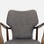 Mid-Century Modern Lounge Chair With Wooden Frame and Grey Upholstery For Sale In San Francisco - Image 6 of 9