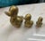 Solid brass duck family. Momma duck with 2 ducklings graduating in size. Momma is 3.5” tall Next is 2.25” tall Smallest is...