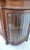 Brown Sideboard Chiffonier with Mirror Top and Rounded Faceted Leaded Glass Doors, Germany, 1890s For Sale - Image 8 of 16