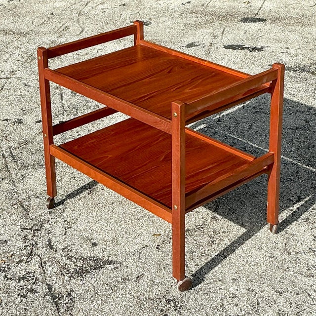 Vintage "Brdr" Furbo Bar Cart For Sale In West Palm - Image 6 of 7