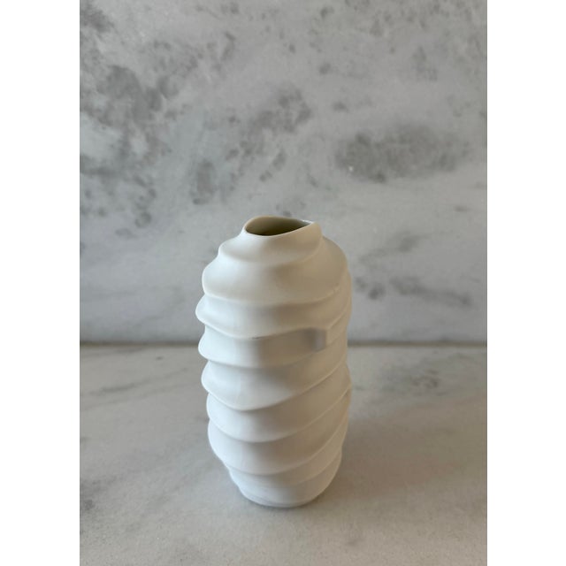 Rosenthal Studio-Line Vita Grooved Vase by Johann Van Loon for Rosenthal For Sale - Image 4 of 9