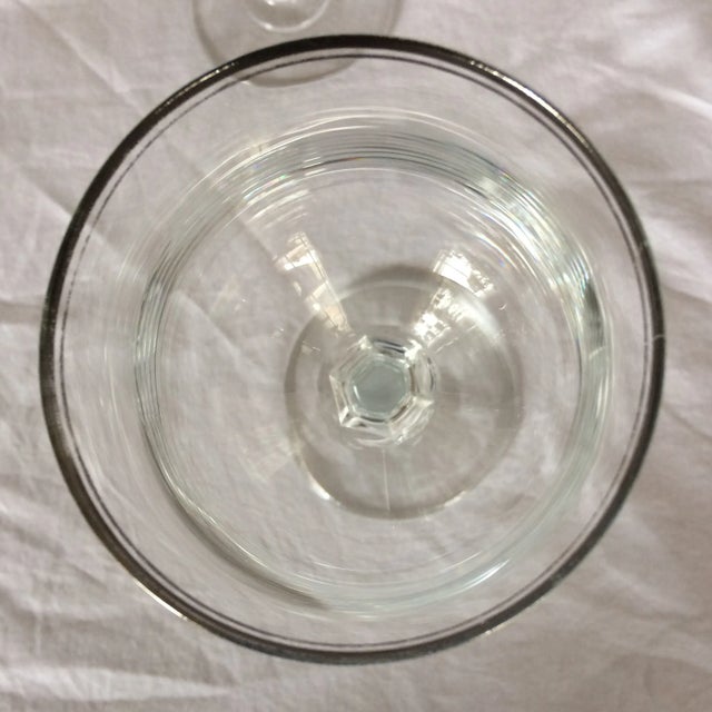 Platinum Rim Princeton Clear Water Goblets - Set of 6 by American Stemware For Sale In Sacramento - Image 6 of 13