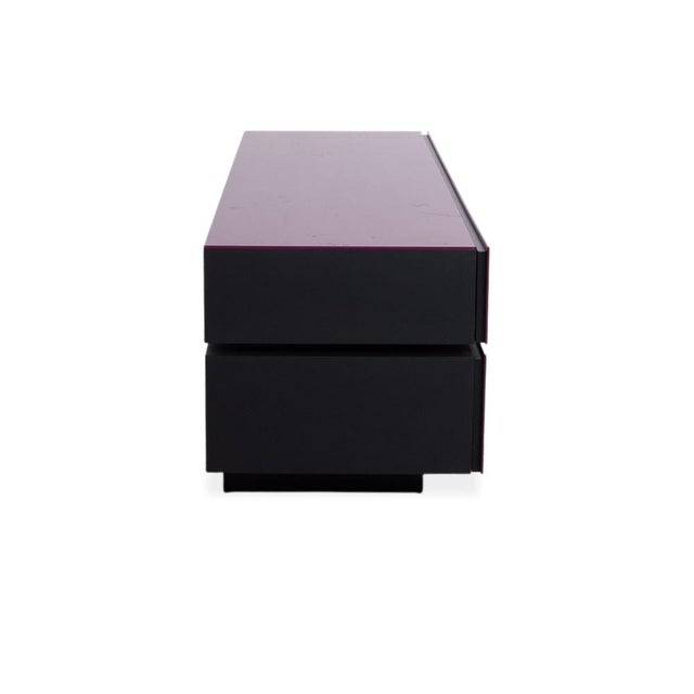 Red and Black High Gloss Glass Brick Sideboard from Spectral For Sale - Image 13 of 16