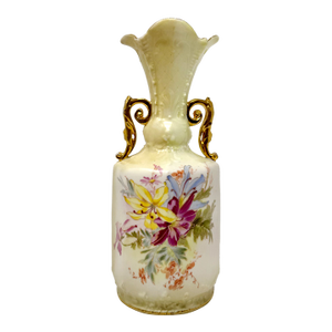 Antique Royal Wettina Austria Floral Art Nouveau Robert Hanke 9" Vase