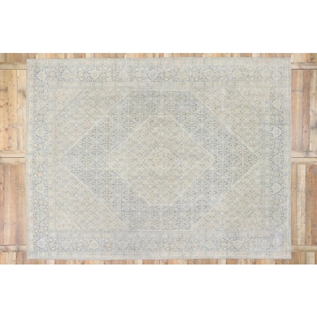 Vintage Persian Mahi Tabriz Rug - 09'03 X 12'02 For Sale - Image 9 of 10