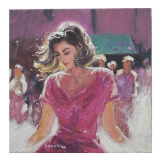 Original Oil Painting of Girl Portrait For Sale