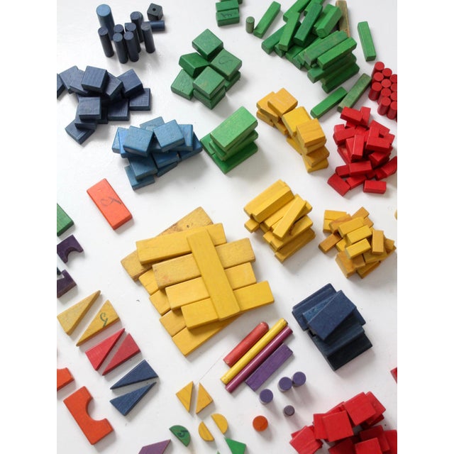 1970s Sears Little Learners Mailbag of Blocks Wooden Block Sets For Sale - Image 17 of 18