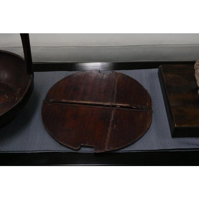 Late 19th Century Chinese Wood Basket For Sale In Los Angeles - Image 6 of 8