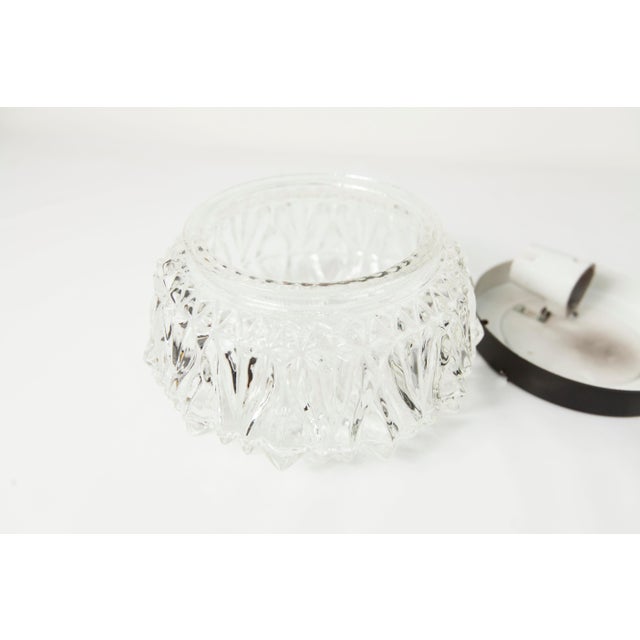 Vintage Round Floral Glass Ceiling Light, 1960s For Sale - Image 15 of 18