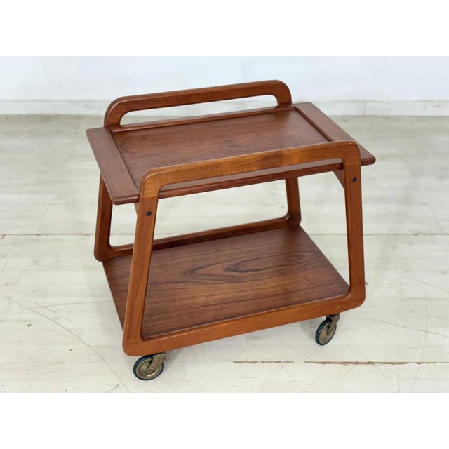 Mid-Century Danish Teak Serving Trolley from Sika Møbler, 1960s For Sale - Image 11 of 11