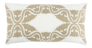 Schumacher Siljan Pillow in Ivory