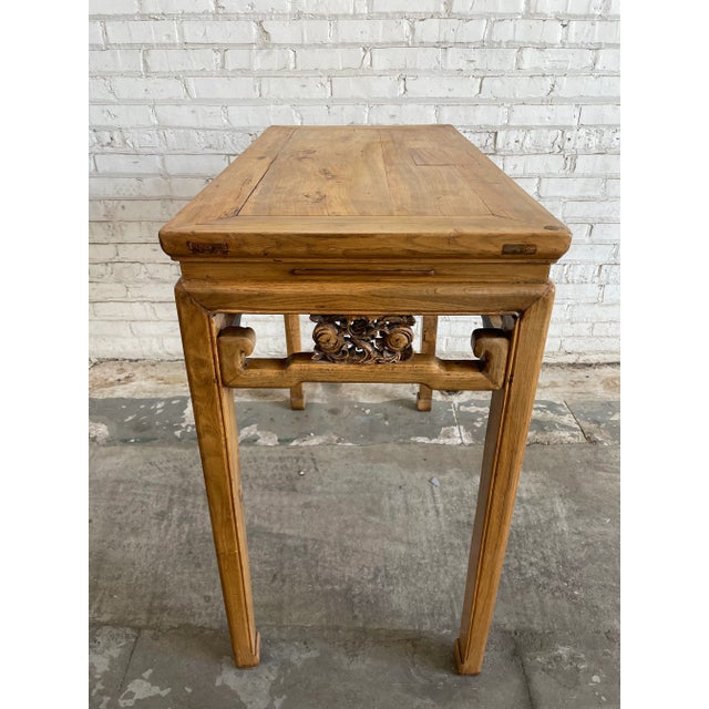 19th Century Chinese Elm Console Altar Table For Sale - Image 4 of 9