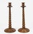Wood Pair Tall Bobbin Turned Walnut Candlesticks For Sale - Image 7 of 9