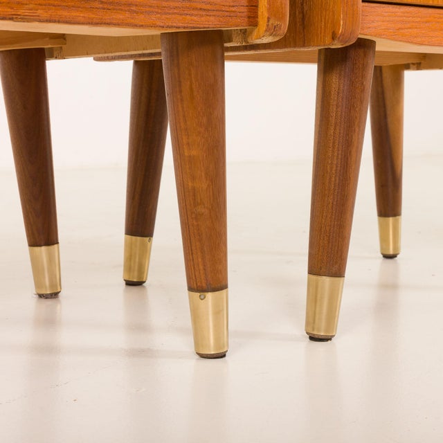 Mid-Century Danish Teak Nightstands, 1950s, Set of 2 For Sale - Image 12 of 14