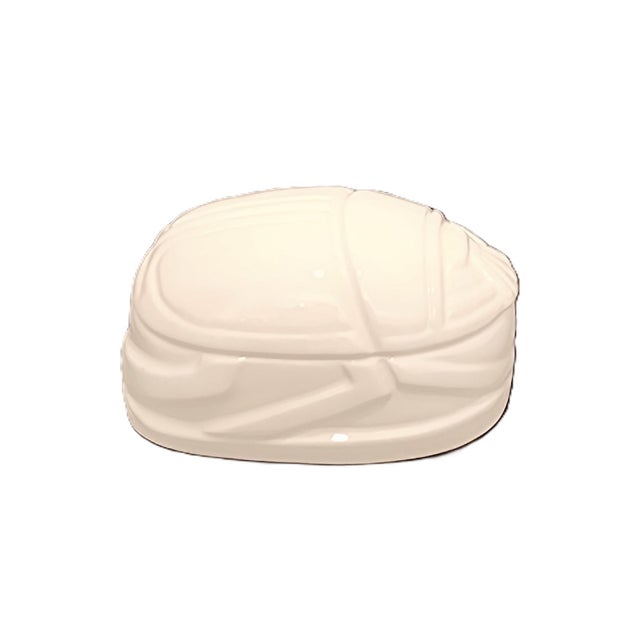 1977 Tiffany and Co. White Scarab Trinket Box For Sale - Image 4 of 9