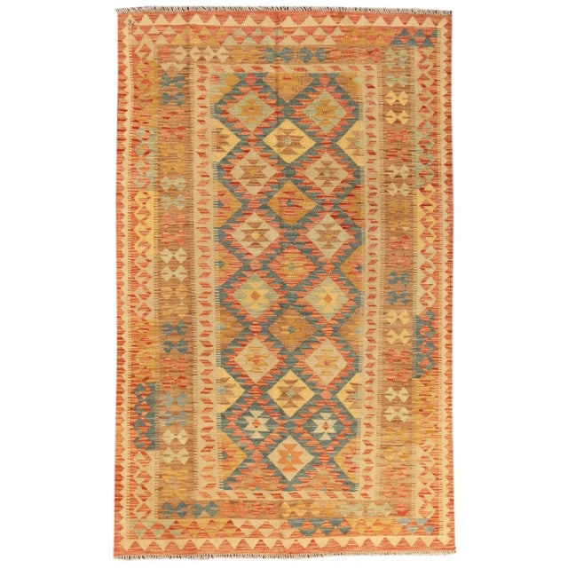 Burnt Orange 21th Century Killing Wool Rug For Sale - Image 8 of 8