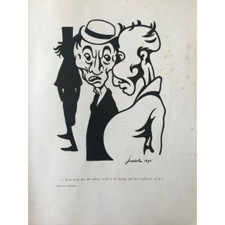 1896 Original French Art Nouveau Sheet, Mince De Trognes!!! Il Ne Fume ... For Sale