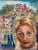 2020s "Wish You Were Here", Oil Painting, by Van Ness, Vintage Wood Framed For Sale - Image 5 of 9