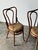 Brown Bentwood Oak Café Chairs W/ Rose Floral Seats, 1933 World's Fair — Set of 7 For Sale - Image 8 of 17
