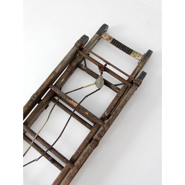 Early 20th Century Oshkosh Patented Safety Ladder For Sale - Image 4 of 18