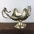 Italian silverplate centerpiece bowl, marked AG. D'Agostino, featuring spectacular dragon-form handles. Raised on a...