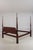 1980s Rice Carved King Size Carved Mahogany Poster Bed For Sale - Image 5 of 16