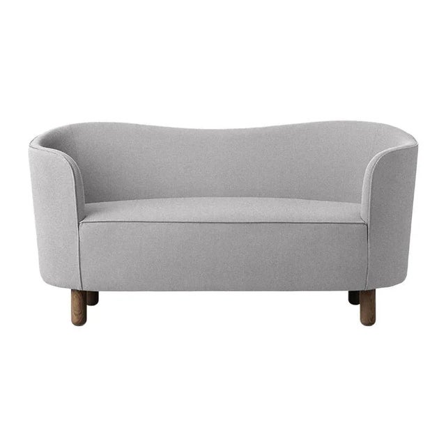 Light grey and smoked oak Raf Simons vidar 3 mingle sofa by Lassen Dimensions: W 154 x D 68 x H 74 cm Materials: textile,...