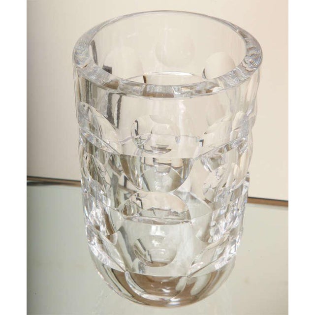 1960s Vintage Orrefors Crystal Glass Vase Chairish